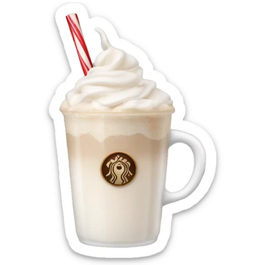 Iced white peppermint mocha sticker