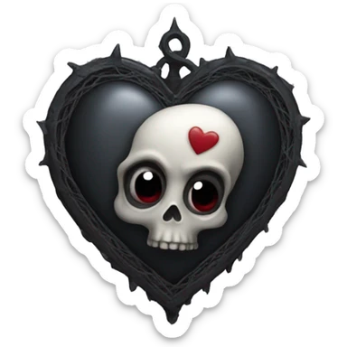 Gothic heart  sticker