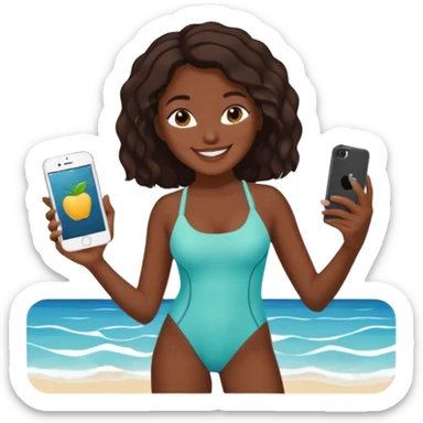 iphone 17 + a caribbean girl sticker