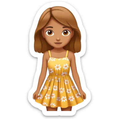 Summer girl sticker