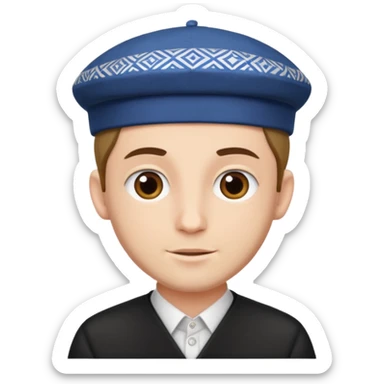 Dude in yamaka  sticker