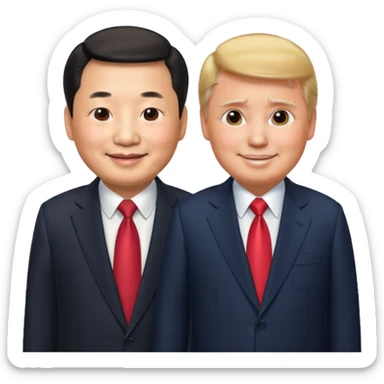 Xi Jinping & Donald Trump sticker