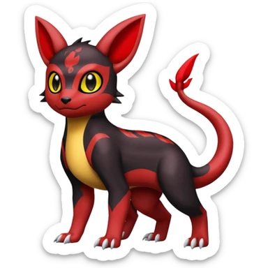 Umbreon-Charmeleon-Guilmon-fusion sticker