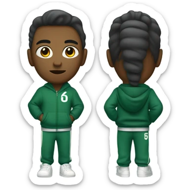 squid game character player number 456  sticker