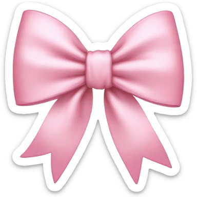 Light pink bow  sticker