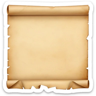 Survivor parchment paper sticker