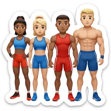 4 HYROX ATHLETES sticker