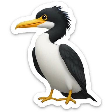 little pied cormorant  sticker