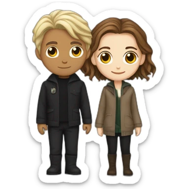 Hermione Granger With draco sticker