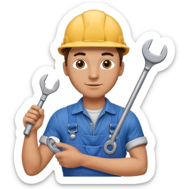 Workshop worker sticker