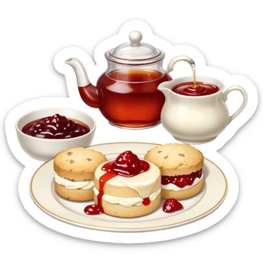 Wnglish afternoon tea sticker