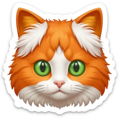 Kitty face sticker