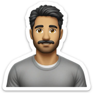 Aiman TAHIR linkedin without-bear moustache  with-shirt sticker