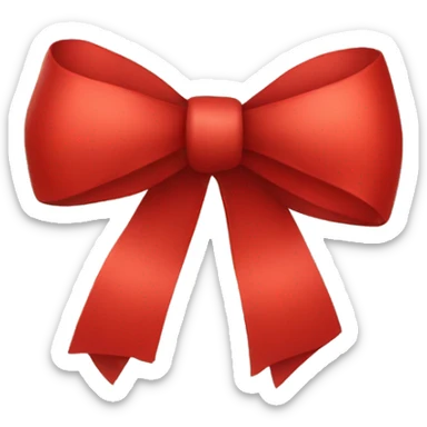 Red bow sticker
