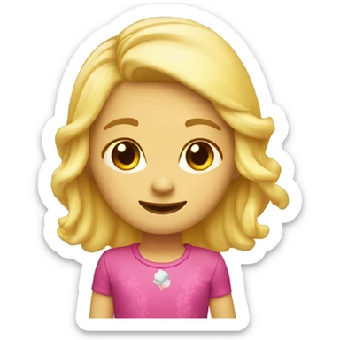 crie um emogi de uma patinadora amarela sticker