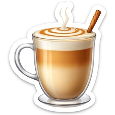 caramel latte sticker