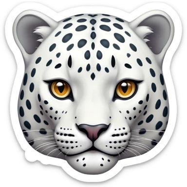 White leopards  sticker
