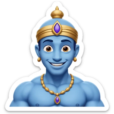 The genie from the cartoon Aladdin sticker