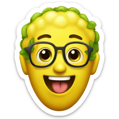 Afro Happy Lemon sticker