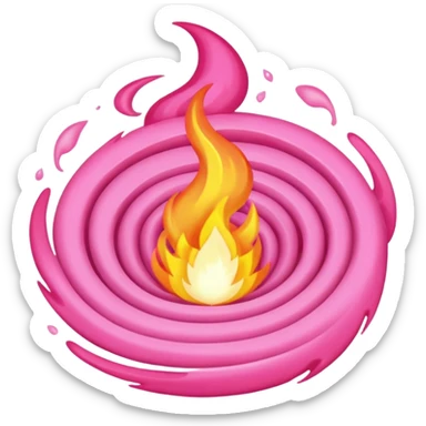 fire pink sticker