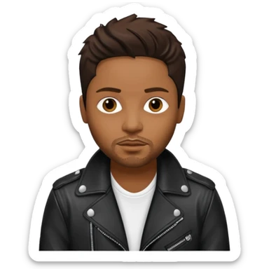 D'Angelo, R&B Singer (1974-2025) with dark brown hair sticker