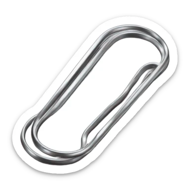 paperclip that is droopy sticker