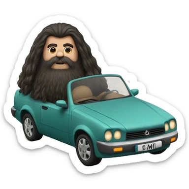 Hagrid with car sticker