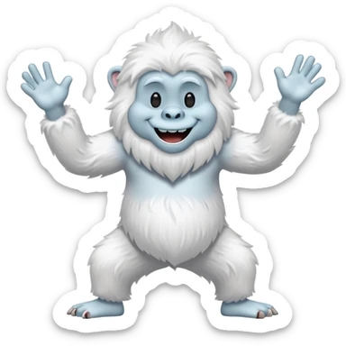 yeti dancing sticker
