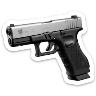 Pistol glock 17 sticker