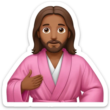 Jesús ropa rosada  sticker