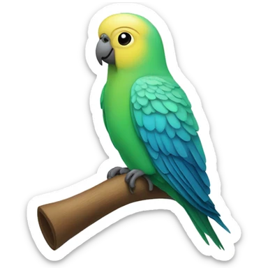 parakeet speech bubble sticker