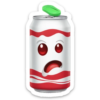 code red soda can sticker