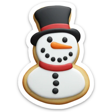 Snowman Christmas Cookie sticker