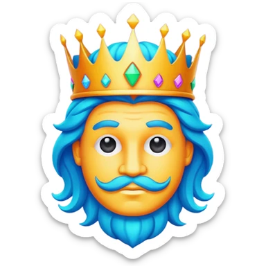 Create King Of Arts logo sticker