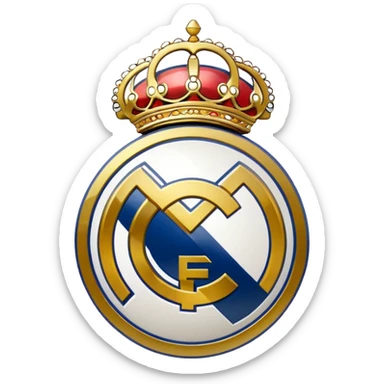 I want an emoji of real madrid logo of football and it should look realistic sticker