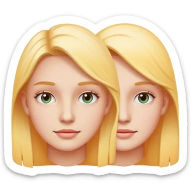 half face before and after glowing skin, minimal emoji illustration, pastel colors, smooth gradient sticker