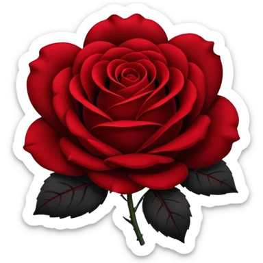 Rosa negra sticker