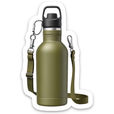 hiking water bottle canteen with strap sticker