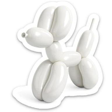 white balloon sticker