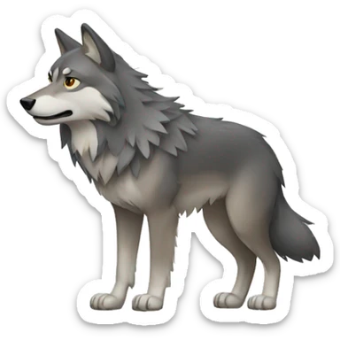wolf sticker
