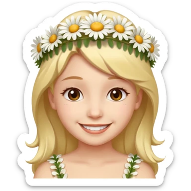 Girl with daisy crown

























 sticker