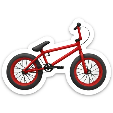 Red cult BMX sticker