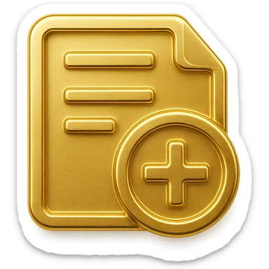 gold icon representing a subscription, elegant and premium, metallic gold finish, simple and recognizable, no text sticker