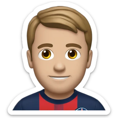 Macron qui joue au psg sticker