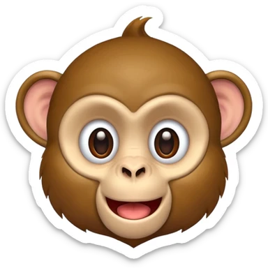 Monkey dancing sticker