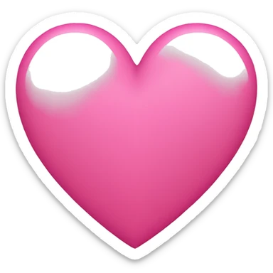 Pink heart  sticker