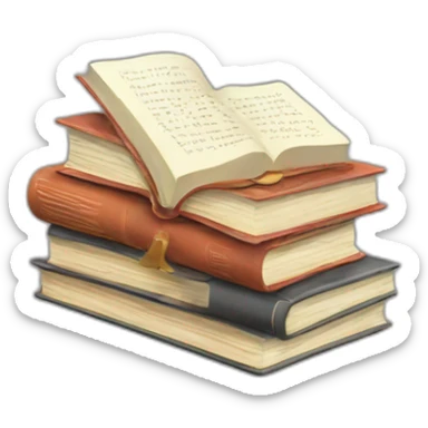 books and flow sticker