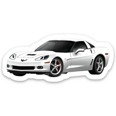 Corvette speeding  sticker