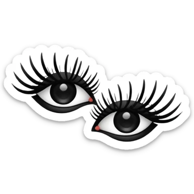 Des faux cils sticker