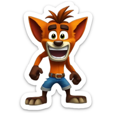 crash bandicoot sticker